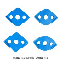 공구세트 전동 공구함 자케미 로크너트 별모양 드라이버 락너트목공 라우터 코너 반경 템플릿 지그 R5 ~ R4, 06 Blue 4PCS