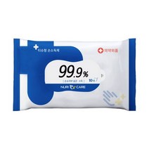 누리케어 손소독티슈 항균 손소독 물티슈 10매, 1개
