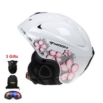 스키 스노우보드 헬멧 용품 바이저 고글 성인 및 어린이용 스노보드 야외 장비 따뜻한 머리 보호대 ABS EPS 스케이트 보드 겨울, 5.2 - M 5558