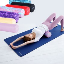 소프트 EVA 폼롤러 45cm 부드러운 원형 (운동법가이드), 핑크마블
