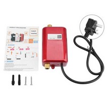 전기 온수기 3000w 미니 전기 탱크리스 인스턴트 온수기 욕실 주방 세척 탱크리스, 빨간색