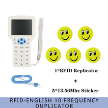 안전 영어 10 icid 주파수 rfid 액세스 제어 카드 리더 nfc 암호화 카드 라이터 uid 칩 복사기 스마트 키 복사기, 08cd-5uidsticker
