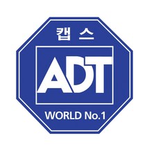 캡스 adtcaps 로고 스티커 cctv 스티커, 중, 화이트