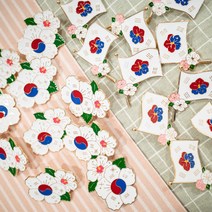 [1+1] 태극기&무궁화 뱃지(4color), 태극기, 태극기