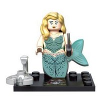 캐리비안의 해적 중세 영국 해군 상어 미니 피규어 블럭, 23.인어