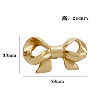 나비매듭 황동 가구 손잡이 주방 캐비닛 서랍용 문 가벼운 고급 홈 데코, bowknotlarge