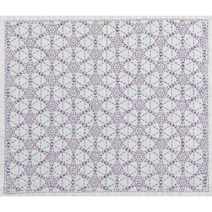 사시코 자수 호비라호비레 프린트천 - 수레바퀴 문양, 1개