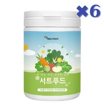 케일 새싹보리 녹차 양배추 등 추출분말 서트푸드, 6통