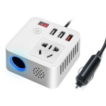 차량용 시거잭 인버터 220V 캠핑 여행, 블랙