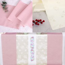 전통포인트양단 한복원단 테이블보, E1전통포인트양단(미색)270x38