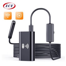 2022 wifi 내시경 카메라 hd720p 8mmlens usb 카메라 semi-rigid 케이블 방수 iphone android 무선 자동차 검사, 협력사, 10m, 소프트 케이블 세트