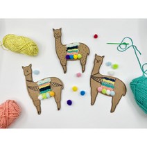 나만의 라마 인형 위빙 키트 DIY 키트 만들기 어린이집 미술놀이 돌봄교실 복지센터 단체주문 교구 초등학교 선물 촉감 오감발달 소근육 교사 미술수업 도구 재료