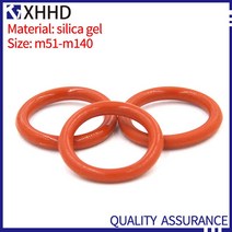 고무오링 패킹 실리콘 오링 고무링 10PCS M51-M140 실리콘 씰링 빨간색 가스 켓 고온 저항 실리카 젤 Oring, 13 M55x2mm(10pcs)