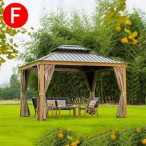 파고라 조립식주택 정자 테라스 원두막 야외바베큐장 그늘막 가제보 조립식정자, F타입:3*3.65 다스코