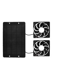 가스배출 화목난로흡출기 고기 환풍 창틀태양열 배기 팬 10W 12V 공기 추출기 미니 환풍기 태양 전지, 02 2pcs fan