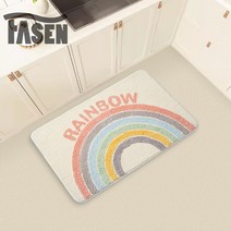 FASEN 주방매트 패밀리 융모 클래식 호텔 발매트 스포츠 매트 러그 규조토발매트 욕실발매트 화장실매트 수건 답례품 코일매트 코일매트 소프트 주방 발매트 사계절 발매트, 매트06