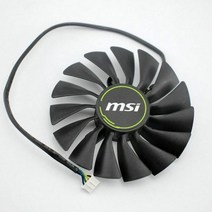 [해외] MSI GeForce RTX2080 RTX2080Ti PLA09215B12H DC12V 0.55A 4 라인 용 원본 그래픽 비디오 카드 팬, Long line