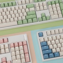 콕스 COX CY104 크림 블루 그린 핑크 기계식 키보드 황축 갈축, 크림블루