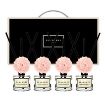 시즈넬 사계절 선물세트 디퓨저 50ml x 4p 메리골드 핑크꽃, 석류향