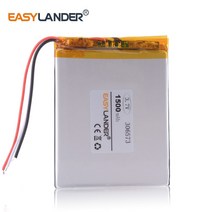 3 라인 306573 3.7V 1500mAh 리튬 폴리머 리포 셀 리더 digma s665 ebook용 전원 배터리