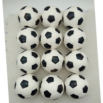 스트레스 방지 공 릴리프 블랙 화이트 축구 농구 야구 테니스 소프트 폼 스퀴즈 장난감 소년용 12 개 63m, 02 12ps footll