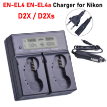 EN-EL4 EN-EL4a 배터리 LCD 듀얼 충전기 MH-22 MH-21 Nikon D2 D3 디지털 SLR D2H D2Hs D2X D2Xs D3s D3x F6 카메라, 04 AU