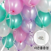 파티마트 크리스마스 파티 풍선 장식 세트 천장풍선세트 혼합, 천장풍선세트 러블리민트, 1세트