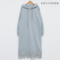 코인코즈 데일리 포켓 레이스 기모 후드 롱 원피스 (IY2WOA030)