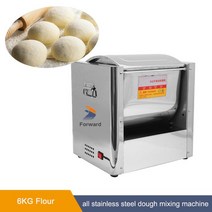 스파반죽기 밀가루 가정용 거품기 믹서 제빵 반죽기 6KG 220V 850W 3-5 분 60 분당회전수/분 반죽 기계 빵 케이크 피자 비스킷 국수 만두 찐된 롤빵 Wonton 래퍼, 한개옵션1, 한개옵션0