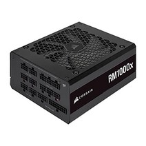 Corsair RM1000x PC 전원 공급 장치 1000W 80PLUS Gold 인증 풀 모듈러 ATX 2021 모델 CP-9020201-KR PS1123