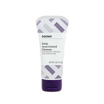 amazon 브랜드 - solimo 데일리 여드름 컨트롤 클렌저 최대 강도 10 벤조일 퍼옥사이드 여드름 치료제 5온스