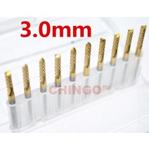 옥수수탈곡기 기계 솔리드 카바이드 마이크로 드릴 커터 주석 코팅 라우터 비트 밀링 커터, 없음