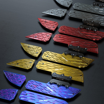 모두의파츠 21-22년 PCX 전용 알루미늄 발판 풋레스트 튜닝 커버 날개, 버닝 블루