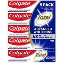 콜게이트 Colgate 토탈 어드벤스드 화이트닝 치약 181g x 5개