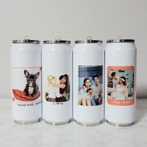 핸드디자인 포토텀블러/기념일/생일선물/주문제작/답례품/물병/커플아이템, 실버