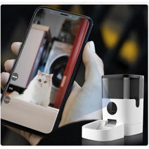 강아지 자동급식기 공급기 자율급식 반려견 사료 배식기 고양이 급여기 자율배식, 4L Video Feeder_EU Adapter | C