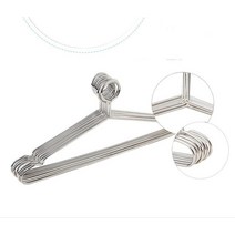 100 pcs 도난 방지 스테인레스 스틸 옷걸이 보안 후크 금속 의류 옷걸이 호텔 사용 옷장 주최자