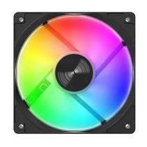 배기휀 환기팬 냄새제거 PC 케이스 120mm 팬 3 핀 빅 4 RGB 다채로운 램프 라디에이터 쿨러 음소거, 01 1500RPM_01 RGB_01 1PCS