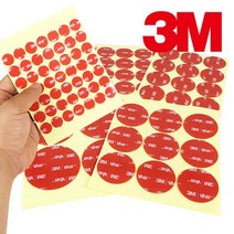 3M VHB 4910 초강력 투명 폼 원형 그립톡 양면테이프, 쿠팡 15mm 48개입