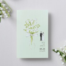 마음닷컴 청첩장 PK1902 봉투 스티커 포함, 70매 세트