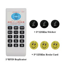 rfid복사기 태그 휴대용 주파수 복사기 복제기 RFID NFC IC 카드 리더기 및 라이터 액세스 제어 125Khz-13.56MHZ, [03] 3