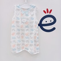 압소바 논현점 21년 여름 신상품 땀 많은 우리아가 시원한 인견 수면조끼