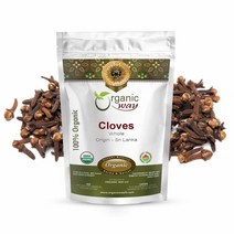 Organic Way 손으로 선택한 정향 통Syzygium aromaticum 코셔 및 USDA 인증 | 비건 GMO 프리 글루텐 중금속 순도 테스트 재밀봉 가능한 백 스리랑카산, 1/2 LBS