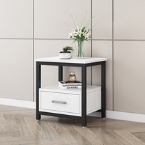 1단서랍장 원목 화이트 모던 소형 원룸 서랍장, 40x40x50 흰색 서랍