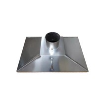 집진기 집진후드 스테인레스 스틸 배기 후드 흡연, 라운드 커버 350MM