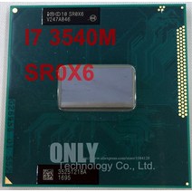 I7-8700K 기존 인텔 코어 i7 3540M 3.0GHz 4M 듀얼 SR0X6 노트북 프로세서 CPU PGA 988 핀 소켓 G2, 한개옵션0