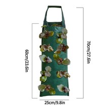 원예 plant growth bag pot planter wall hanging 4 6, 그린(10홀)