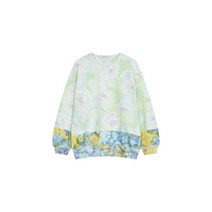 DRIES VAN NOTEN 드리스반노튼 여성 플라워 프린트 크루넥 맨투맨 - 민트