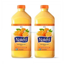 Naked 네이키드 주스 오렌지 노 슈가 에디드 64oz(1.89L) 2팩