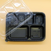 AJ 6칸 도시락용기 200개 SET 6칸 돈까스 포장용기 덮밥 포장용기 도시락 반찬용기